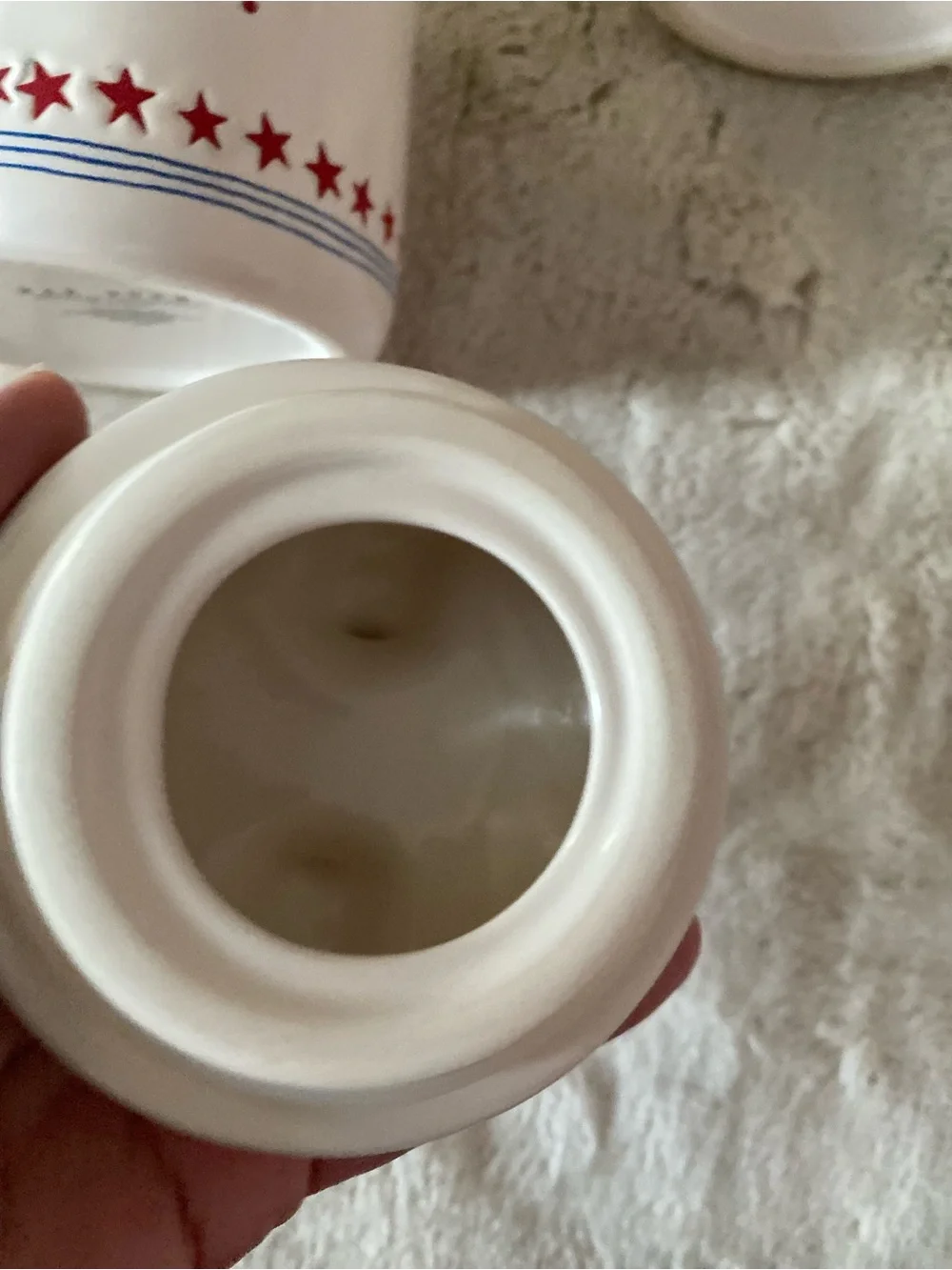 Rae Dunn set of 2 “USA” canisters